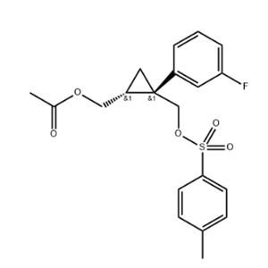 1,2-Cyclopropanedimethanol, 1-(3-fluorophenyl)-, 2-acetate 1-(4-methylbenzenesulfonate), (1S,2R)