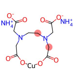 Ethylenediaminetetraacetate-copper-ammonia complex