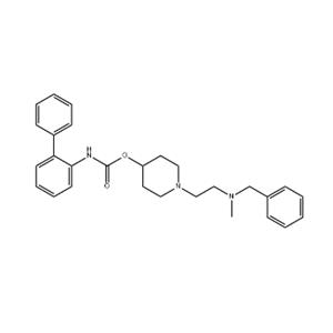 1-(2-(3-((4-carbamoylpiperidin-1-yl)methyl)-N-methylbenzamido)ethyl)piperidin-4-yl [1,1'-biphenyl]-2-ylcarbamate