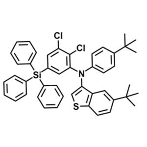 N-[2,3-Dichloro-5-(triphenylsilyl)phenyl]-5-(1,1-dimethylethyl)-N-[4-(1,1-dimethylethyl)phenyl]benzo[b]thiophen-3-amine
