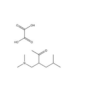 3-[(dimethylamino)methyl]-5-methylhexan-2-one ethanedioate