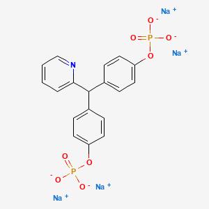 [4-[(4-phosphonatooxyphenyl)-pyridin-2-ylmethyl]phenyl] phosphate tetrasodium