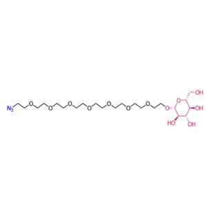 N3-PEG8-beta-D-glucose