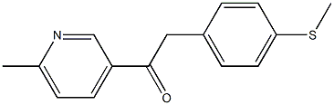 1-(6-甲基-3-吡啶)-2-[4-(甲巯基)苯基]-乙酮