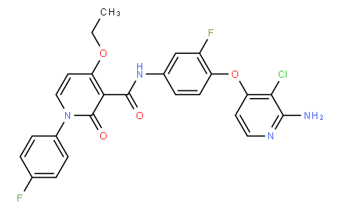 N-[4-(2-amino-3-chloropyridin-4-yl)oxy-3-fluorophenyl]-4-ethoxy-1-(4-fluorophenyl)-2-oxopyridine-3-c