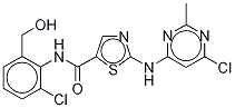 Des-6-[4-(2-hydroxyethyl)-1-piperazinyl]-6-chloro Dasatinib/N-[2-Chloro-6-(hydroxymethyl)phenyl]-2-[(6-chloro-2-methyl-4-pyrimidinyl)amino]-5-thiazolecarboxamide