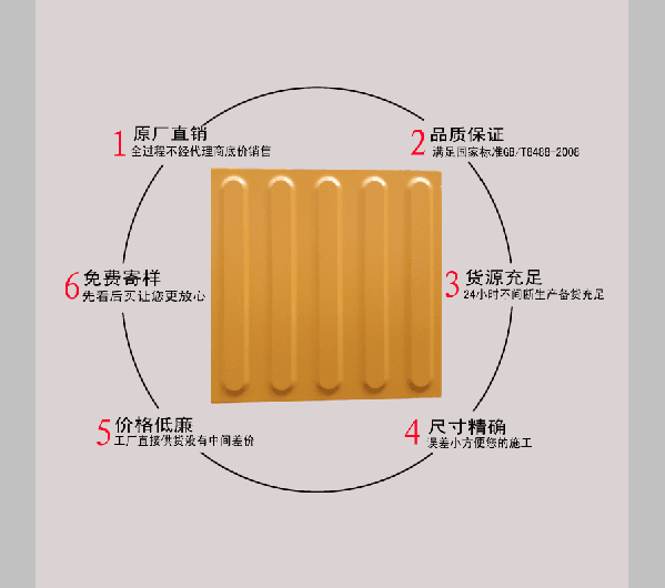盲道砖厂家 盲道条形砖工厂直销 