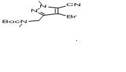 tert-butyl ((4-bromo-5-cyano-1-methyl-1H-pyrazol-3-yl)methyl)(methyl)carbamate