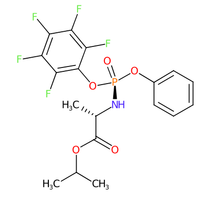 (S)-isopropyl 2-(((R)-(perfluorophenoxy)(phenoxy)phosphoryl)amino)propanoate