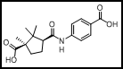 4-((1S,3R)-3-carboxy-2,2,3-trimethylcyclopentane-1-carboxamido)benzoic acid