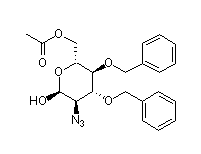 2-叠氮基-2-脱氧-3,4-二-O-苄基-beta-D-吡喃葡萄糖 6-乙酸酯