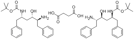 (2S,3S,5S)-5-叔丁氧基甲酰氨基-2-氨基-3-羟基-1,6-二苯基己烷琥珀酸盐