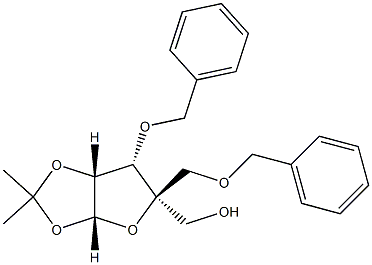 3-O-苄基-1,2-O-亚异丙基-4-C-(苯甲氧基)甲基-β-L-呋喃来苏糖苷