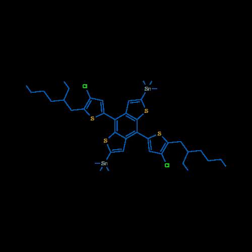 (4,8-二(4-氯-5-(2-乙基己基)噻吩-2-基)苯并[1,2-b:4,5-b']二噻吩-2,6-二基)双三甲基锡