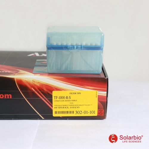 1000ul盒装灭菌透明滤芯枪头 1000ul Axygen