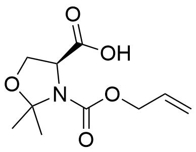 (S)-3-((烯丙氧基)羰基)-2,2-二甲基恶唑啉 4-羧酸