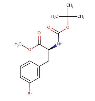 methyl (2S)-3-(3-bromophenyl)-2-{[(tert-butoxy)carbonyl]amino}propanoate