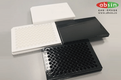 96孔平底发光板（白底透明盖）