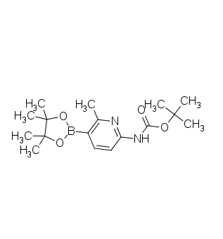 tert-butyl N-[6-methyl-5-(4,4,5,5-tetramethyl-1,3,2-dioxaborolan-2-yl)pyridin-2-yl]carbamate