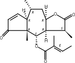 小堆心菊素 C;6-O-惕各酸-11?,13-二氢堆心菊灵