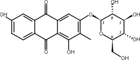 3-(β-D-Glucopyranosyloxy)-1,6-dihydroxy-2-methyl-9,10-anthracenedione