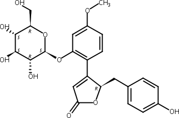 (+)-Puerol B 2′′-O-glucoside