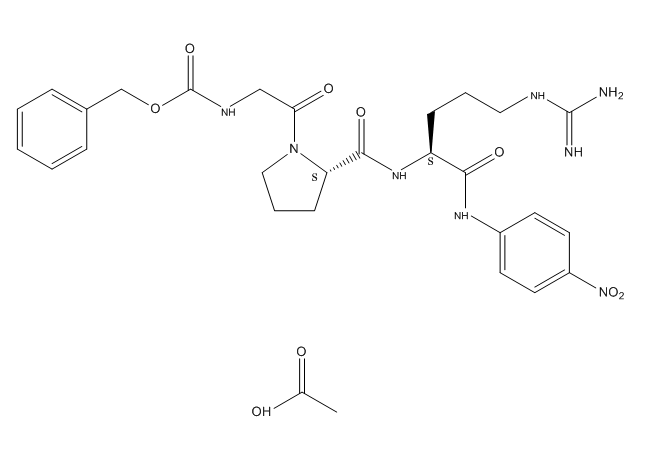 Z-甘氨酰-L-脯氨酰-L-精氨酰对硝基苯胺醋酸盐