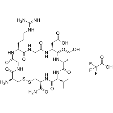 LXW7；CGRGDDVC-NH2 (Disulfide bridge:Cys1-Cys8)