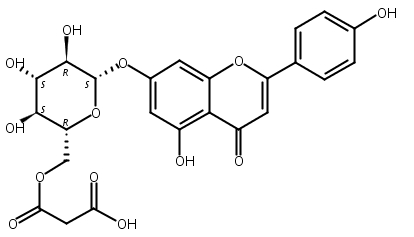 芹菜素7-O-(6”-O-丙二酸单酰)-β-D-葡萄糖苷