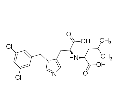 (2S)-2-[[(1S)-1-carboxy-2-[3-[(3,5-dichlorophenyl)methyl]imidazol-4-yl]ethyl]amino]-4-methylpentanoic acid