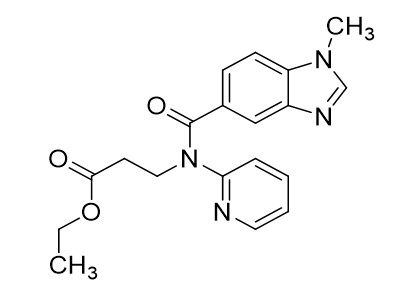 3-(1-甲基-2-氧-N-(吡啶-2-基)-2,3-二氢-1H -苯并咪唑-5-甲酰胺基)丙酸乙酯