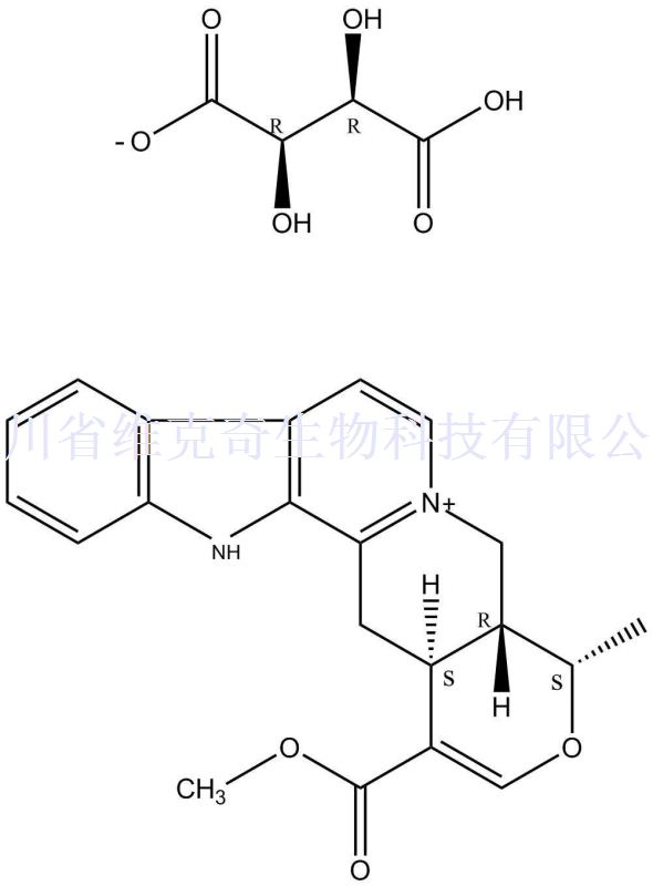 蛇纹石素酒石酸氢盐