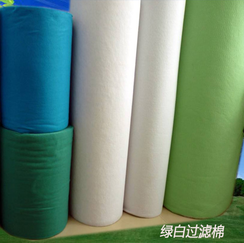 绿白过滤棉