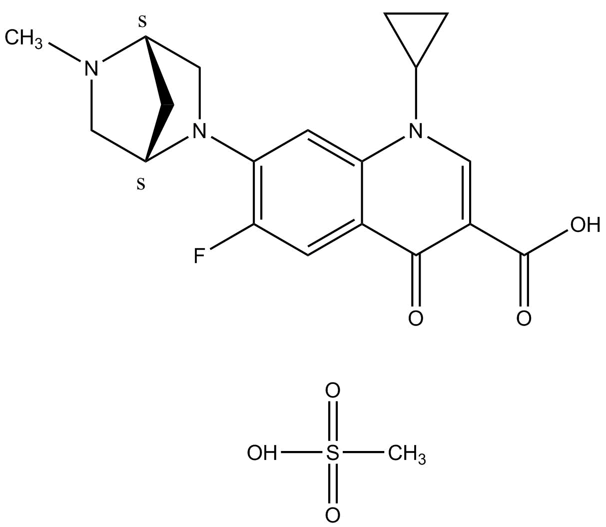 甲磺酸达氟沙星
