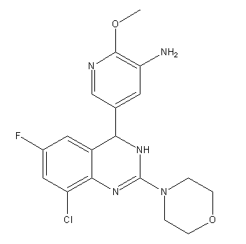 5-(8-chloro-6-fluoro-2-morpholino-3,4-dihydroquinazolin-4-yl)-2-methoxy-pyridin-3-amine