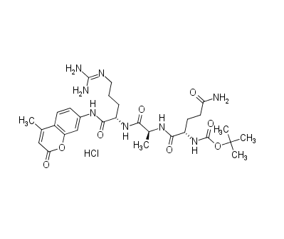 Boc-Gln-Ala-Arg-AMC HCL