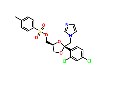 顺式-[2-(2,4-二氯苯基)-2-(1H-咪唑-1-基甲基)-1,3-二氧戊环-4-基]甲醇对甲苯磺酸酯