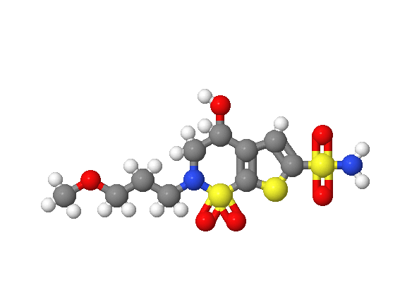 (S)-3,4-二氢-4-羟基-2-(3-甲氧丙基)-2H-噻吩并[3,2-E]-1,2-噻嗪-6-磺酰胺 1,1-二氧化物