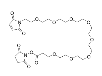 马来酰亚胺-八聚乙二醇-丙烯酸琥珀酰亚胺酯,Maleimide-PEG8-NHS ester