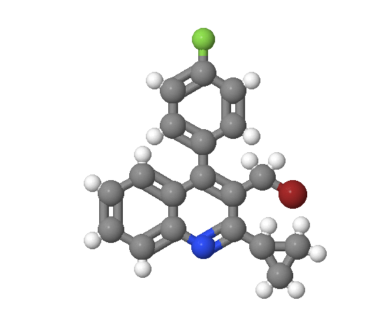3-溴甲基-2-环丙基-4-(4'-氟苯基)喹啉