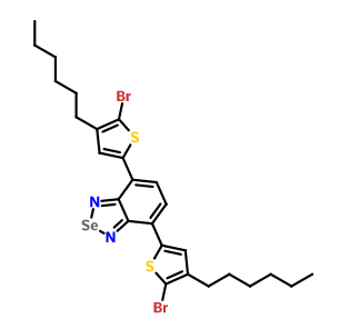 4,7-二(5-溴-4-已基噻吩-2-基)苯并[c][1,2,5]硒二唑