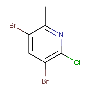 2-氯-3,5-二溴-6-甲基吡啶