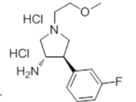 (3S,4R)-4-(3-fluorophenyl)-1-(2-methoxyethyl)pyrrolidin-3-amine?dihydrochloride