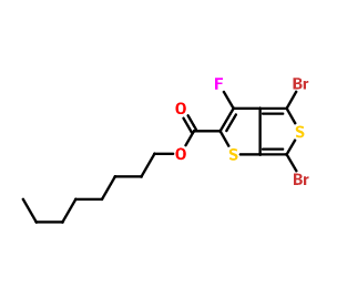 4,6-二溴-3-氟噻吩并[3,4-b]噻吩-2-羧酸辛酯