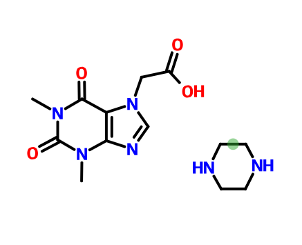 乙酸茶碱哌嗪盐