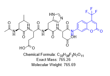Ac-Leu-Glu-His-Asp-AFC