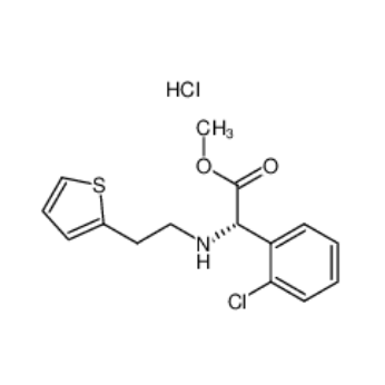 D-(+)-alpha-(2-噻吩乙胺基)-alpha-(2-氯苯基)醋酸甲酯盐酸盐