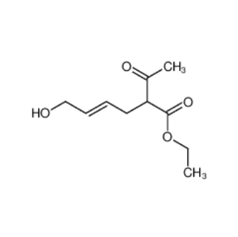 4-Hexenoic acid, 2-acetyl-6-hydroxy-, ethyl ester, (E)- (9CI)