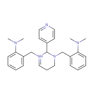 2,2'-[[二氢-2-(4-吡啶基)-1,3(2H,4H)-嘧啶二基]二(亚甲基)]二[N,N-二甲基苯胺]