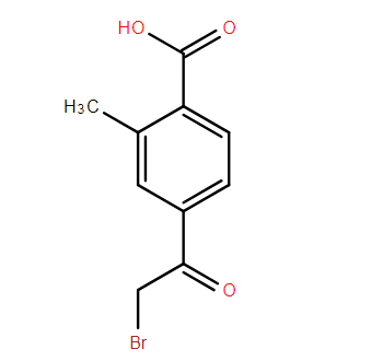 4-（2-溴）乙酰基-2-甲基苯甲酸
